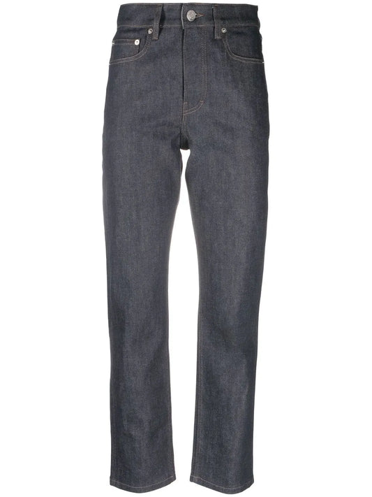 Straight-Leg Cropped Jeans