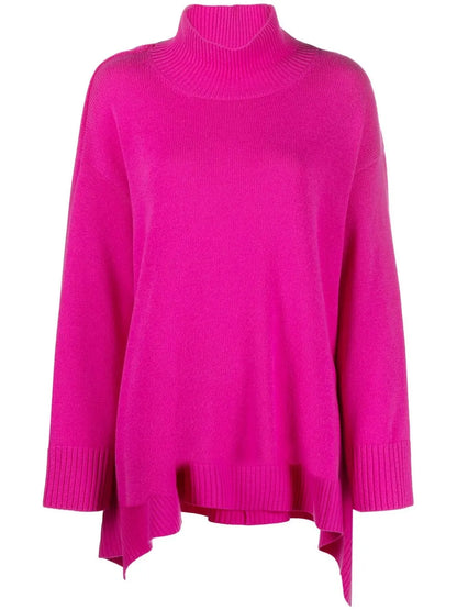 Draped Roll-Neck Jumper