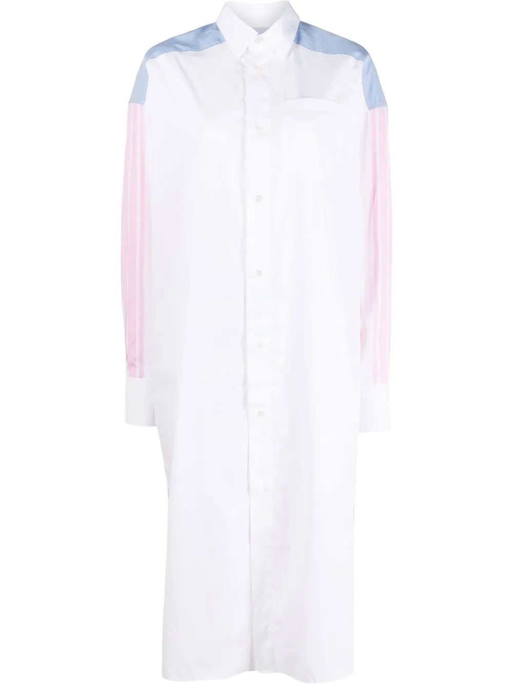 Colour-Block Cotton Shirt Dress
