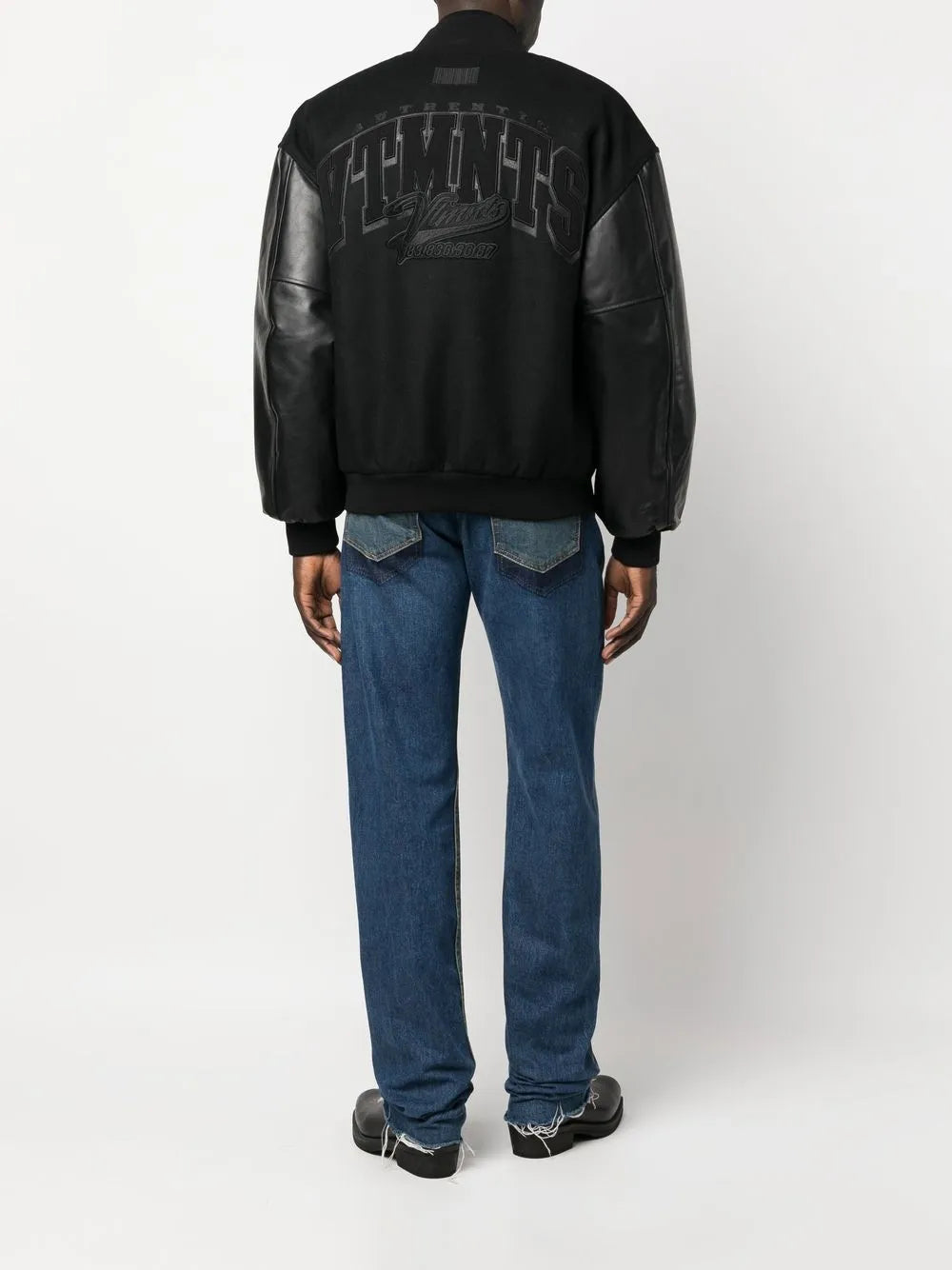 Logo-Patch Long-Sleeve Bomber Jacket