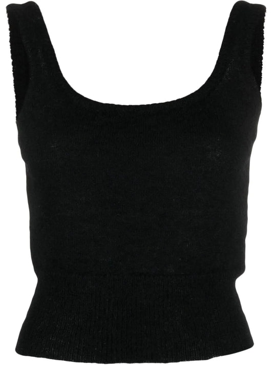 Brushed Scoop-Neck Vest Top