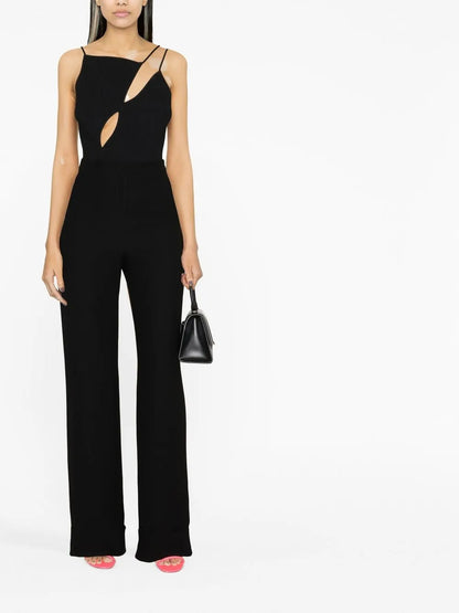 Wide-Leg High-Waisted Trousers