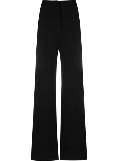Wide-Leg High-Waisted Trousers