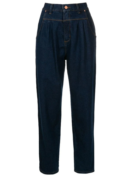 High-Rise Slim-Cut Jeans