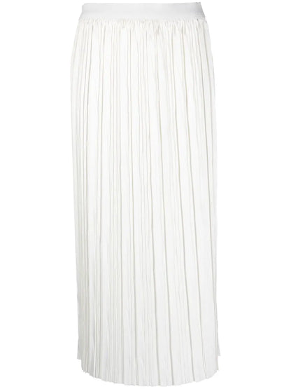 Pleated Midi-Skirt