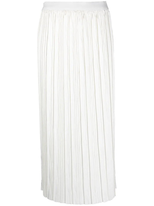 Pleated Midi-Skirt