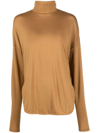 Turtleneck Long-Sleeved Top