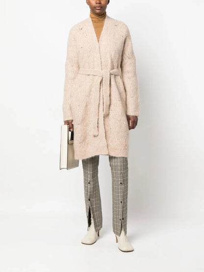 Belted Knit Cardigan