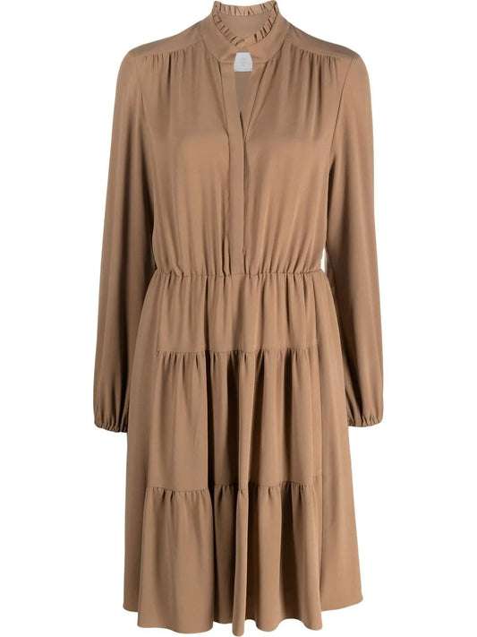 Tiered Long-Sleeved Dress
