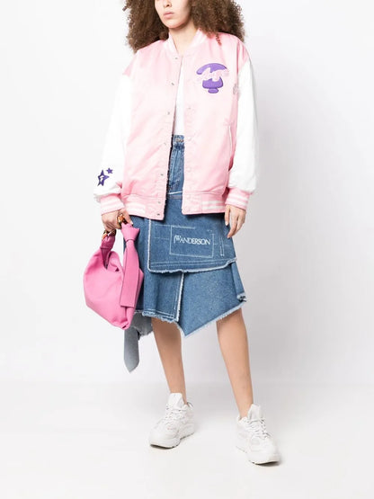 Logo-Embroidered Baseball Jacket