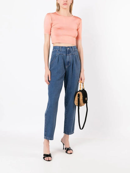 High-Rise Slim-Fit Jeans