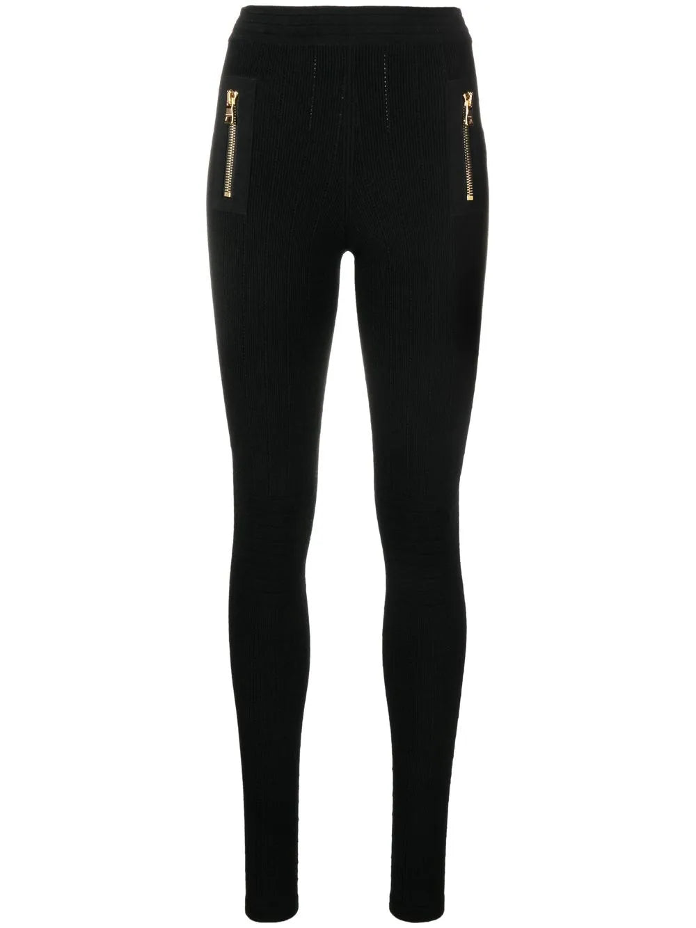 Panelled Slim-Cut Leggings