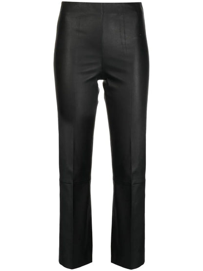 Florentina Cropped Leather Trousers