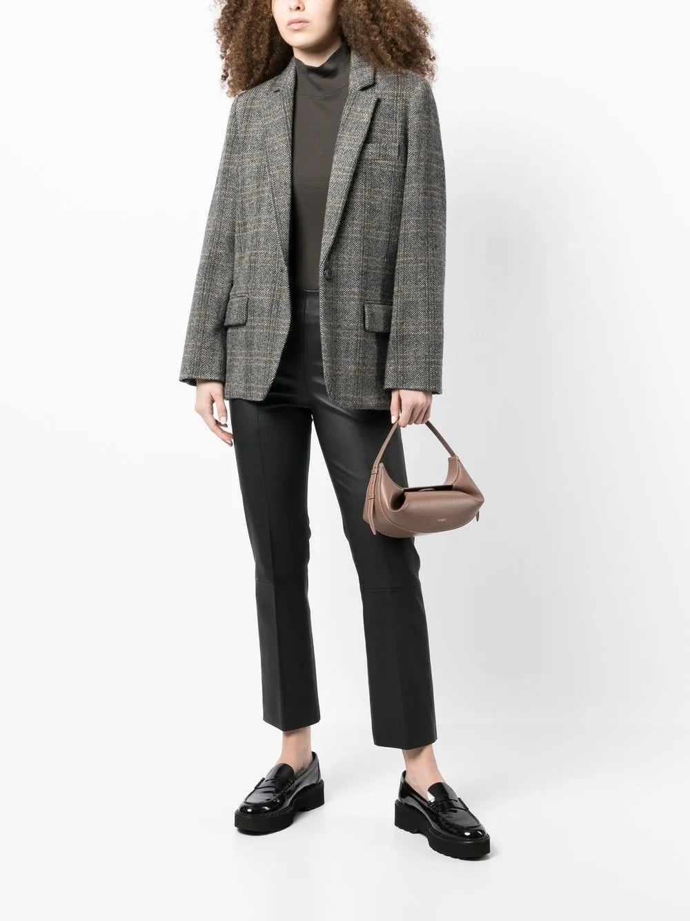 Florentina Cropped Leather Trousers