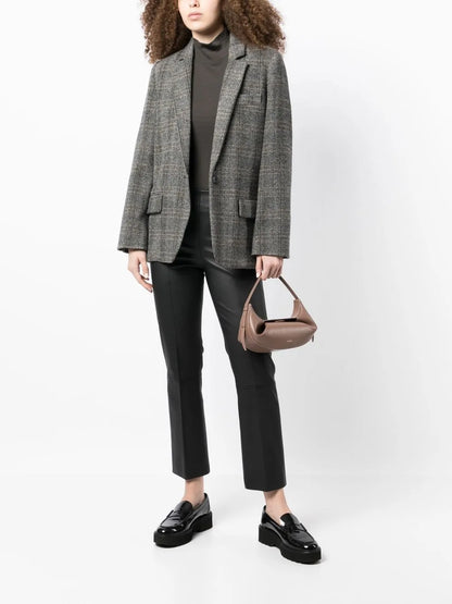 Florentina Cropped Leather Trousers