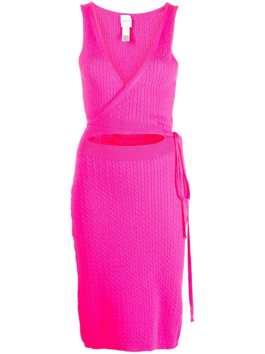 Knitted Wrap Dress