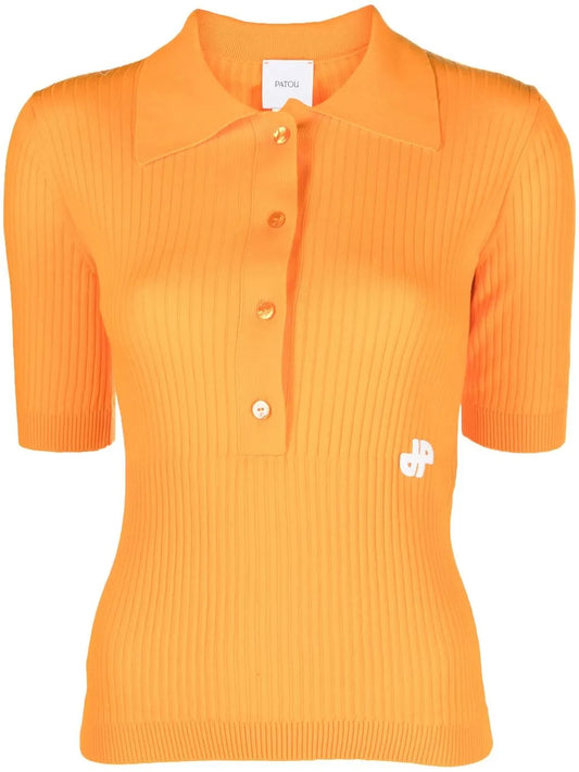 Knitted Polo Top