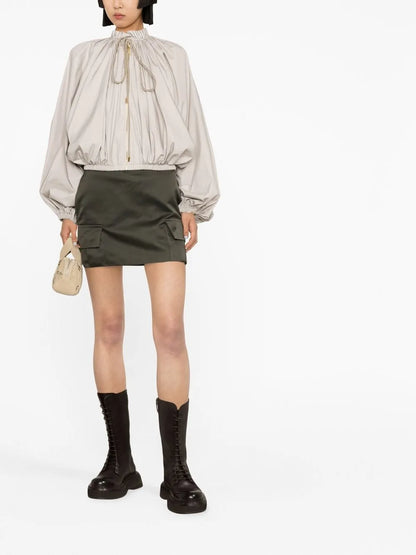 Long-Sleeve Bomber Jacket