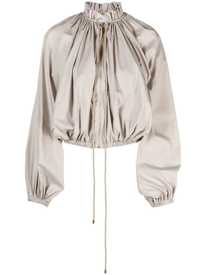 Long-Sleeve Bomber Jacket