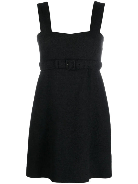 Corsage Belted Mini Dress