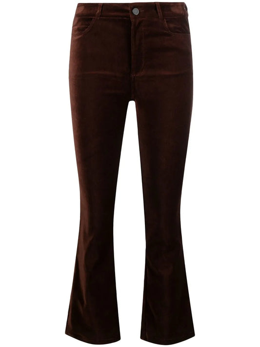 Flared Cropped Trousers