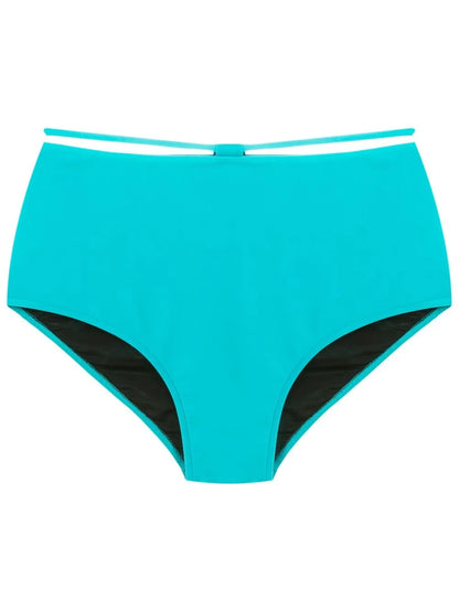 String-Detail High-Rise Bikini Briefs