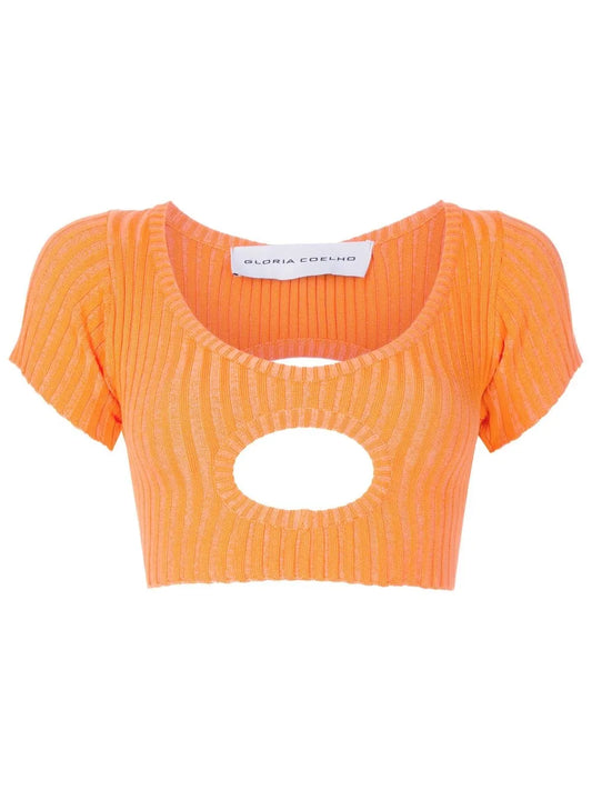 Cropped Cut-Out Detail Top
