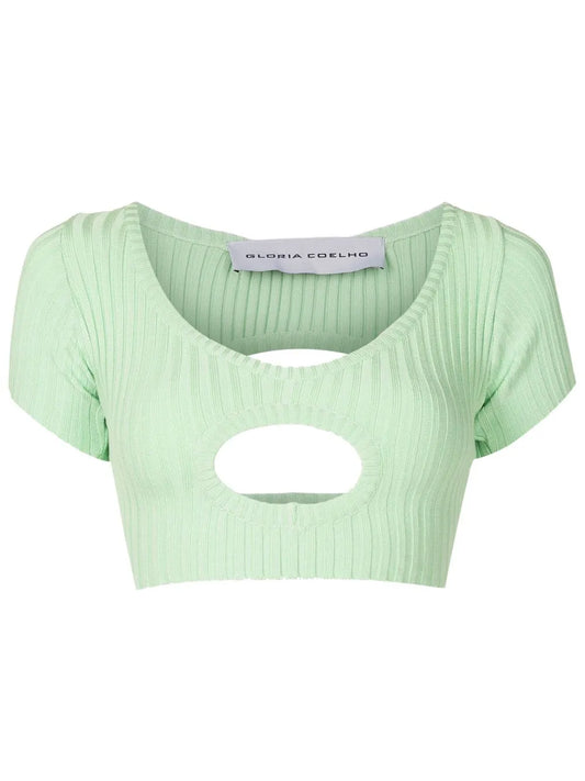 Cropped Cut-Out Detail Top