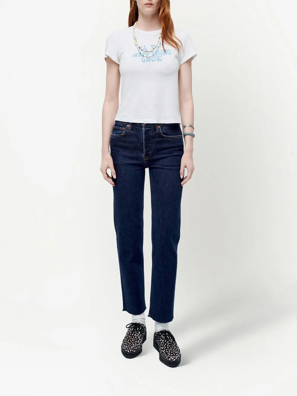 70S Stove Pipe Mid-Rise Jeans