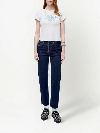 70S Stove Pipe Mid-Rise Jeans