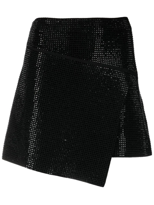 Crystal-Embellished Mini Skirt