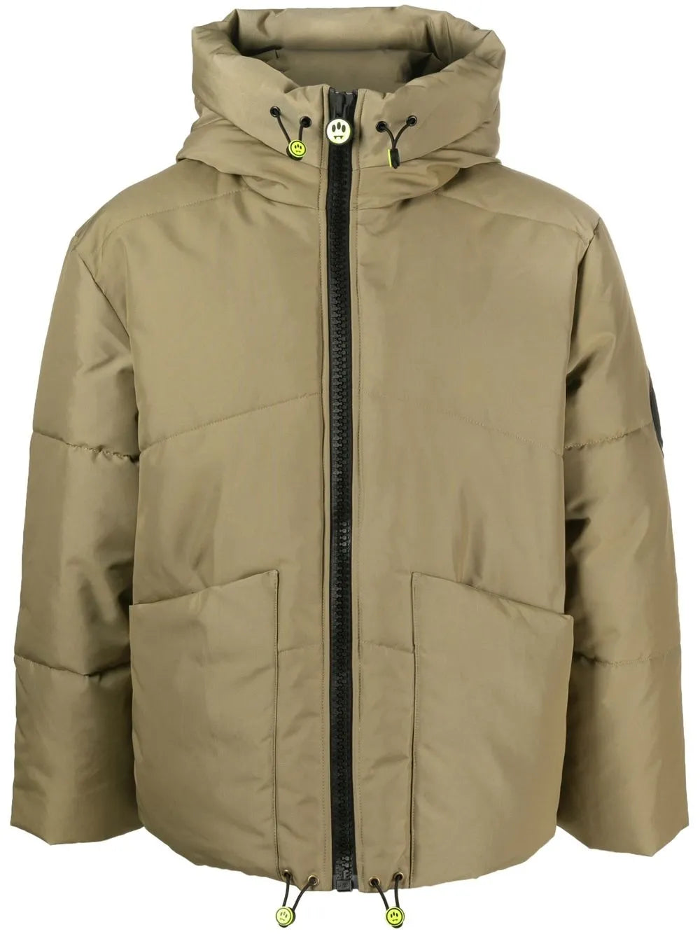 Logo-Patch Hooded Padded Jacket