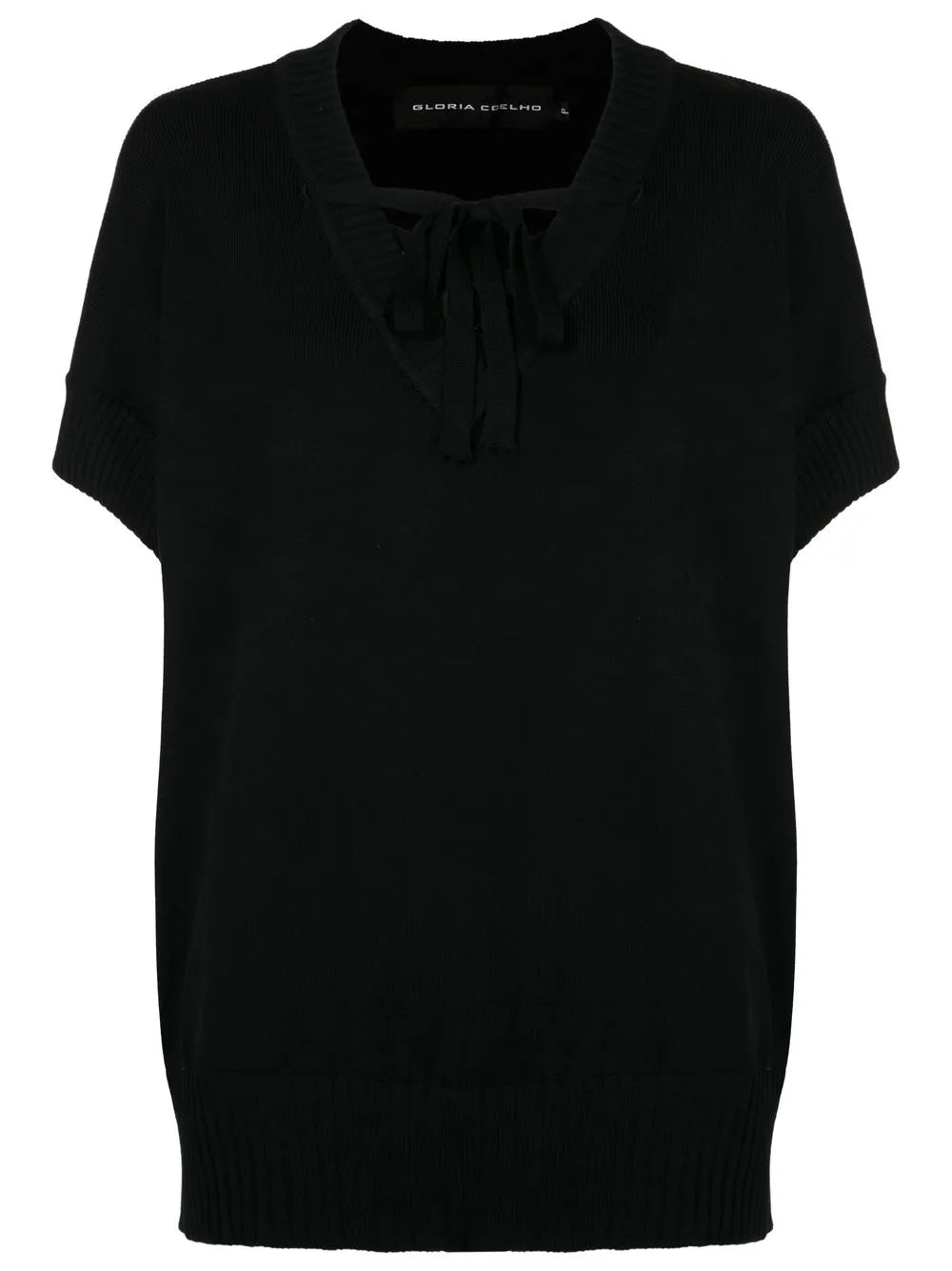 Front Tie-Fastening Blouse
