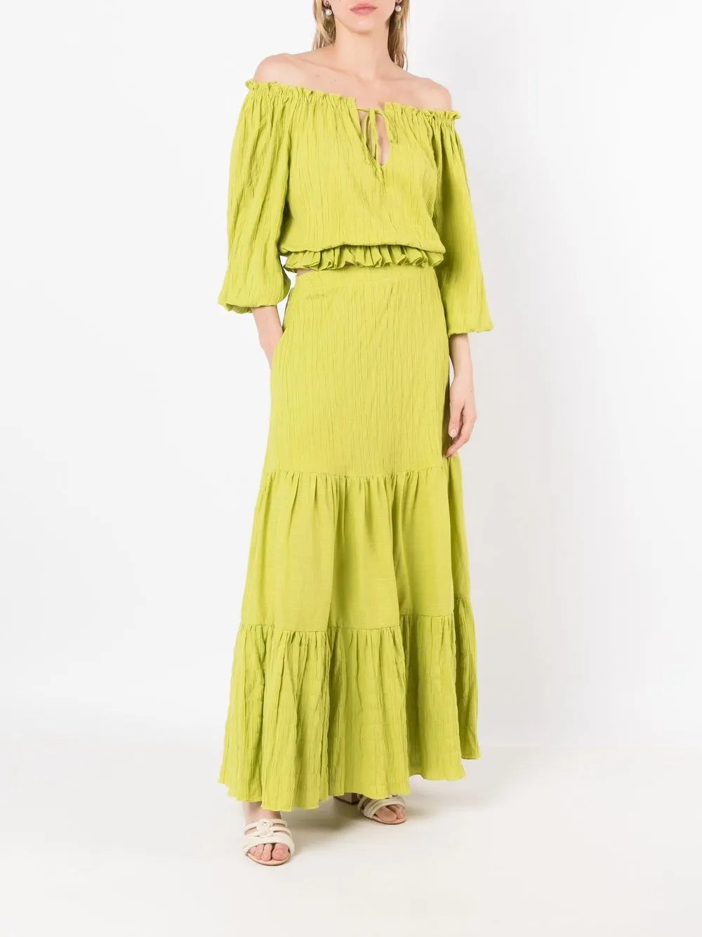 Pisan Tiered Maxi Skirt