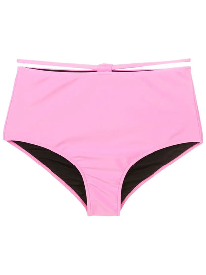 String-Detail High-Rise Bikini Briefs