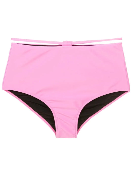 String-Detail High-Rise Bikini Briefs