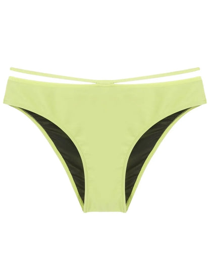 String-Detail Low-Rise Bikini Briefs