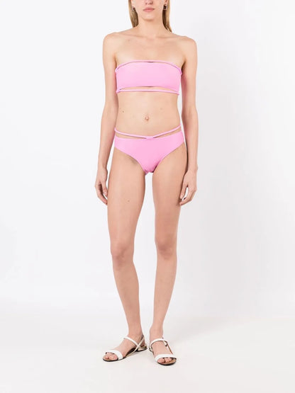 String-Waistband Detail Bikini Bottoms