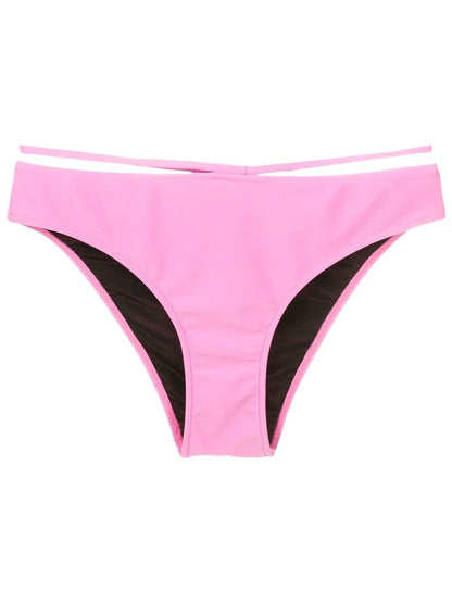 String-Waistband Detail Bikini Bottoms