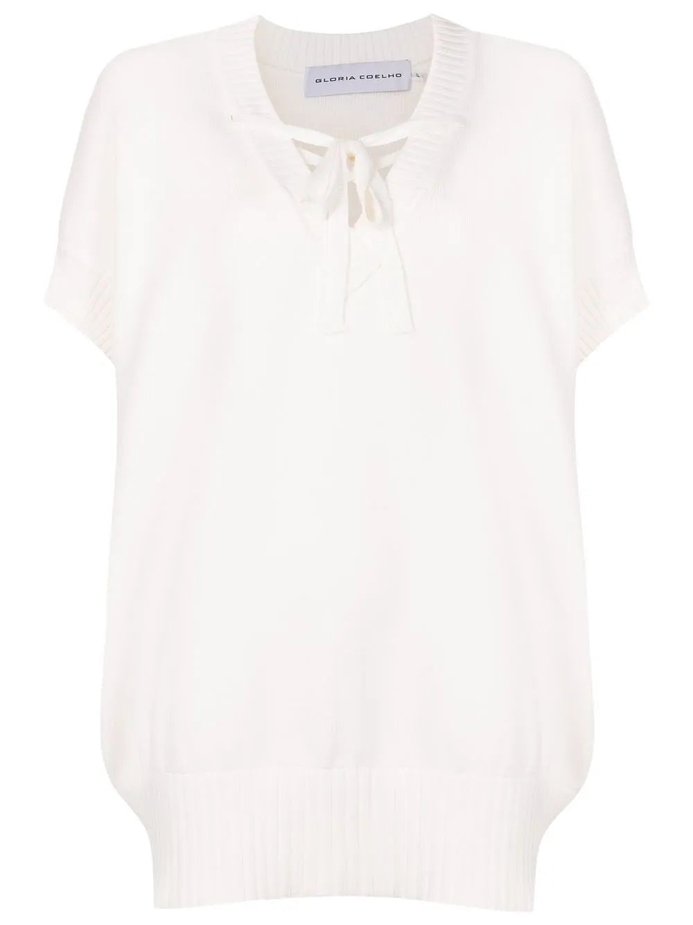 Front Tie-Fastening Blouse