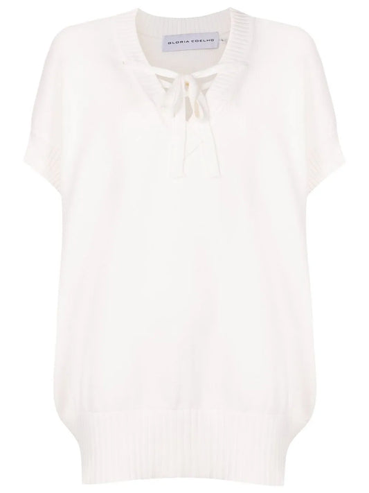 Front Tie-Fastening Blouse