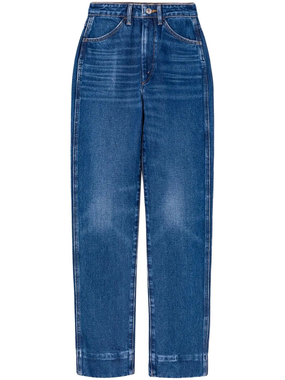 70S Straight-Leg Mid-Rise Jeans