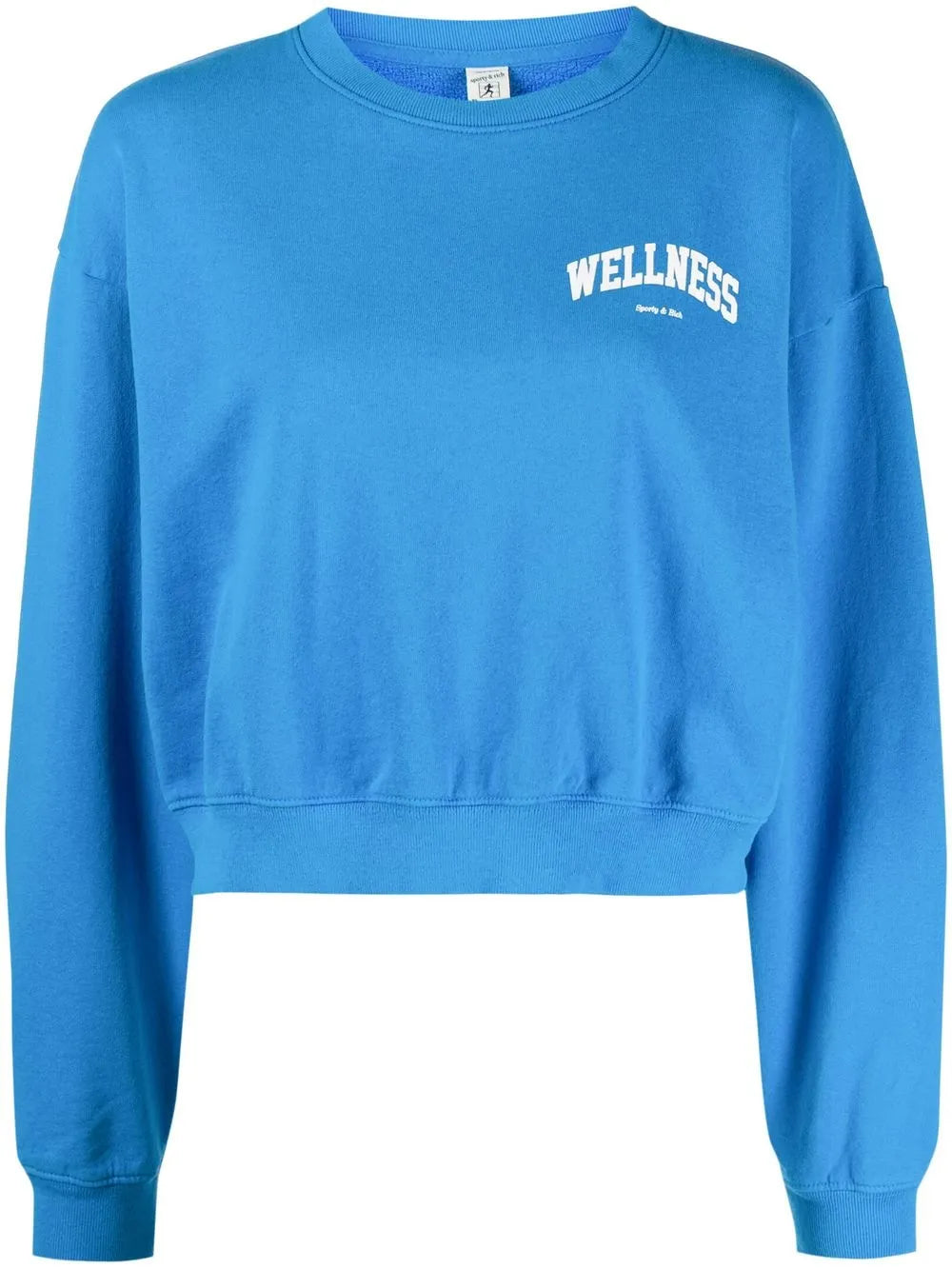 Graphic-Print Cropped Sweatshirt
