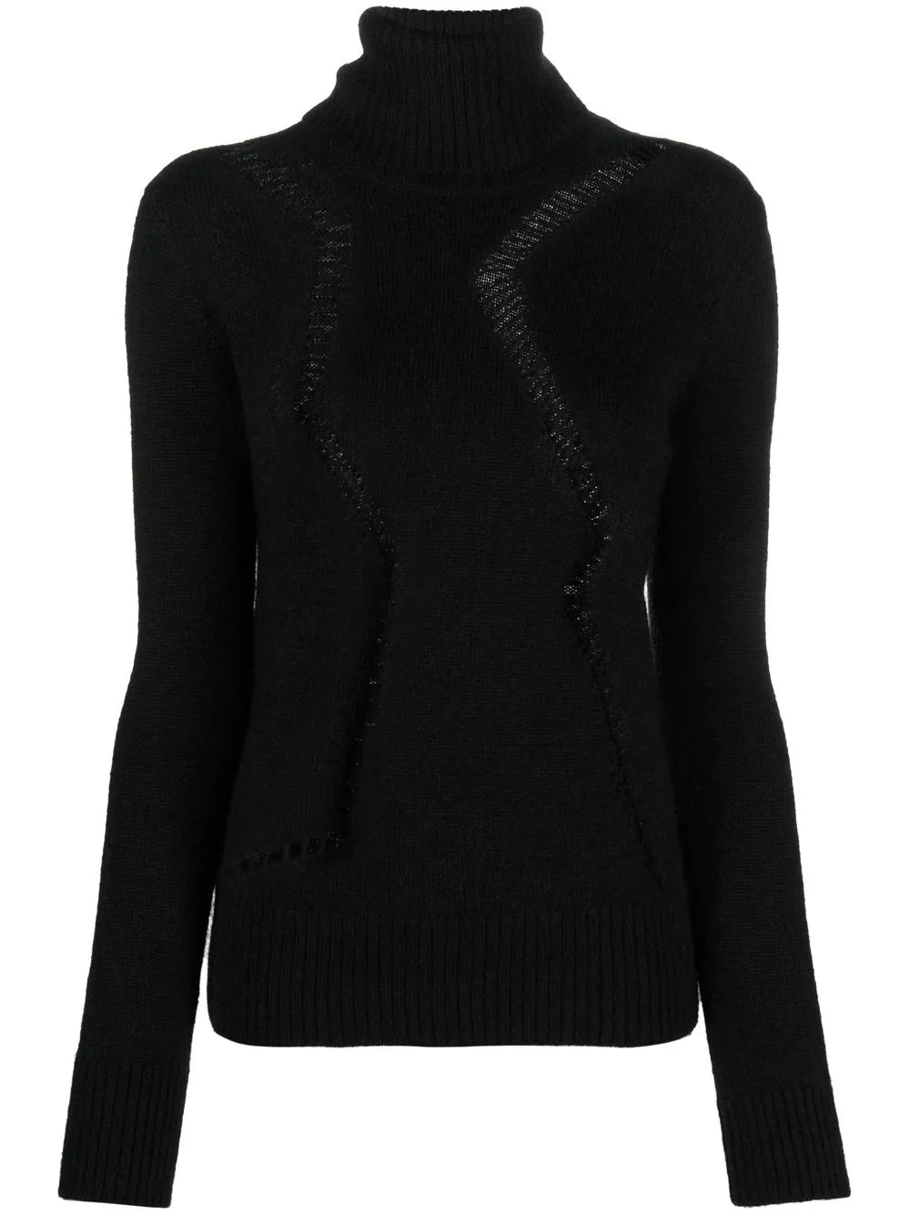 Cut-Out Roll-Neck Jumper