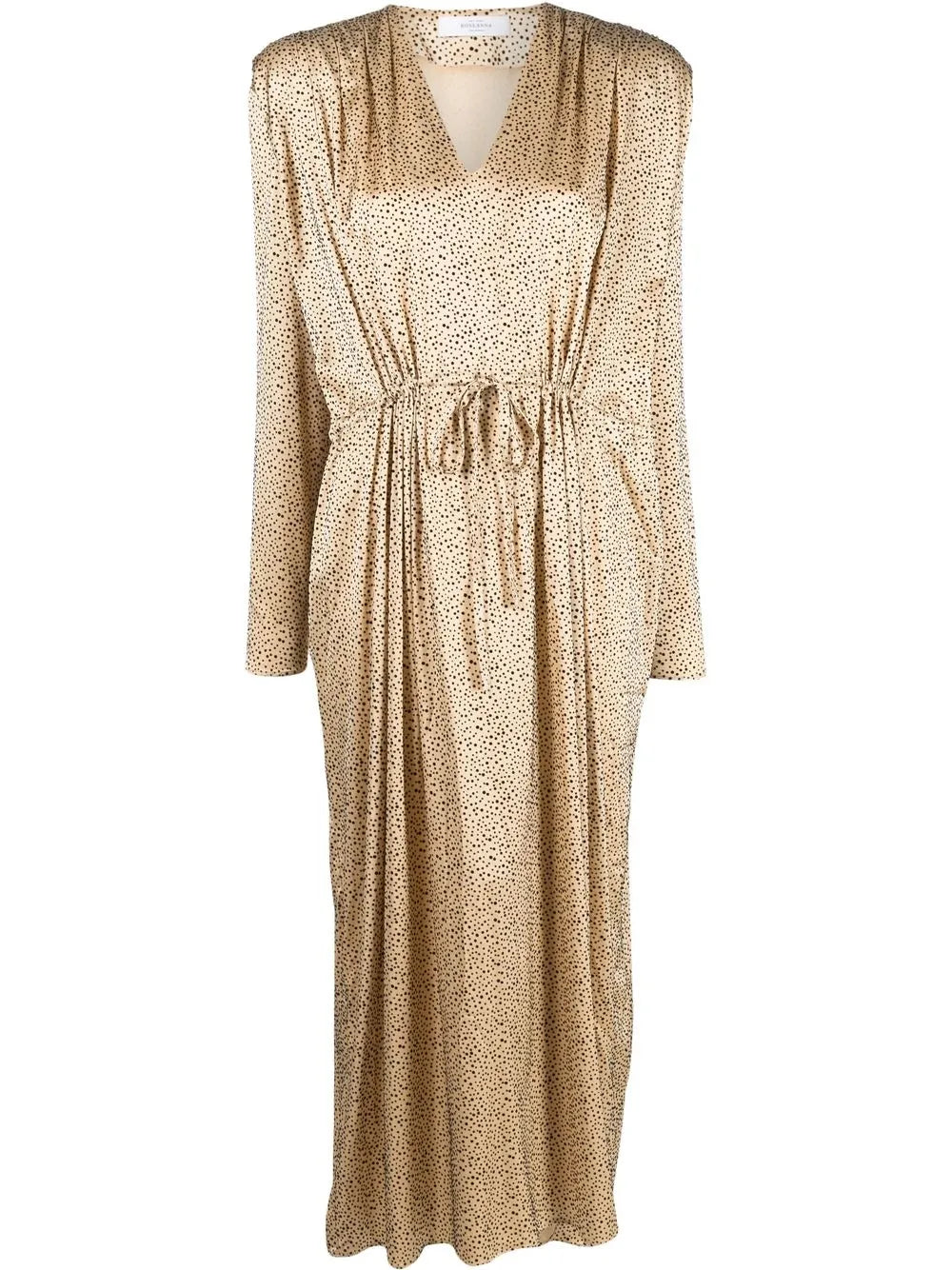 Floral-Print Tie-Fastening Maxi Dress