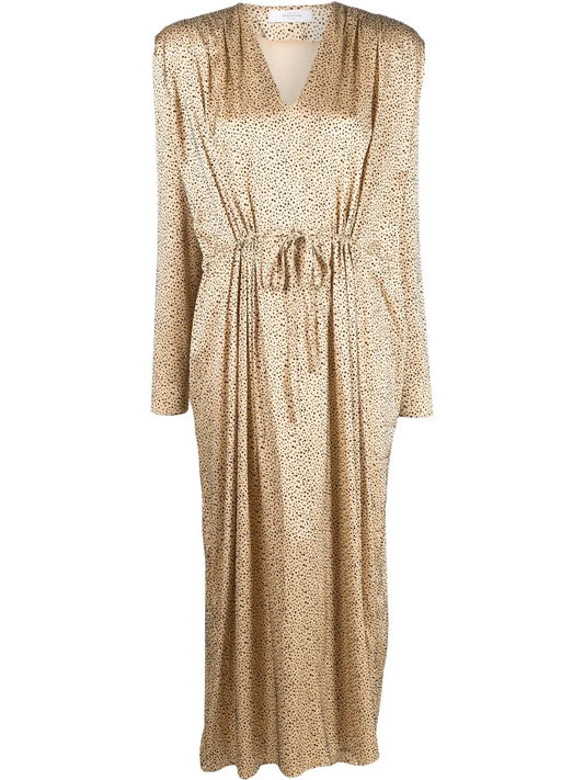 Floral-Print Tie-Fastening Maxi Dress
