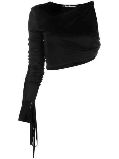 Twist-Detail One-Shoulder Top