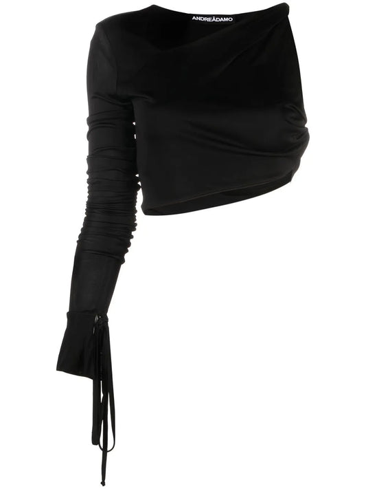 Twist-Detail One-Shoulder Top