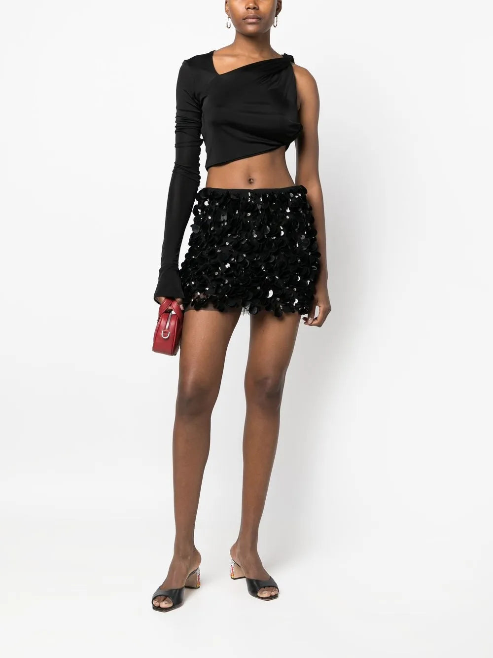 Twist-Detail One-Shoulder Top