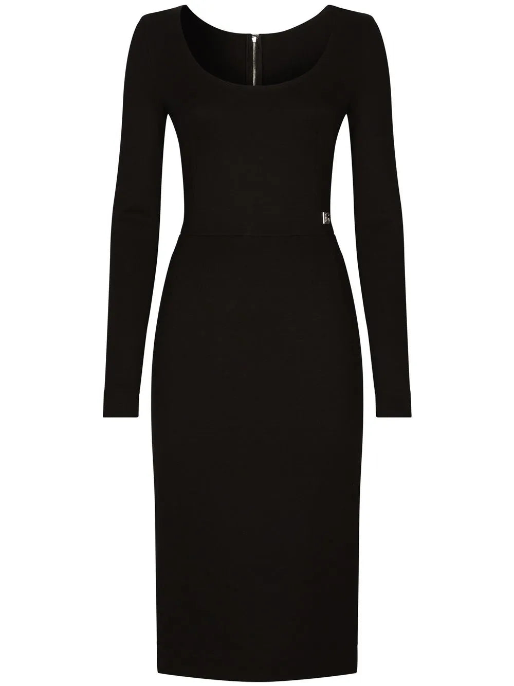 Dg-Logo Milano-Rib Midi Dress